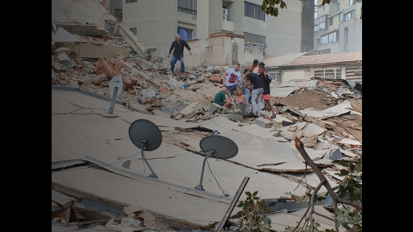 Photo of quake destruction in Caracas_World Vision
