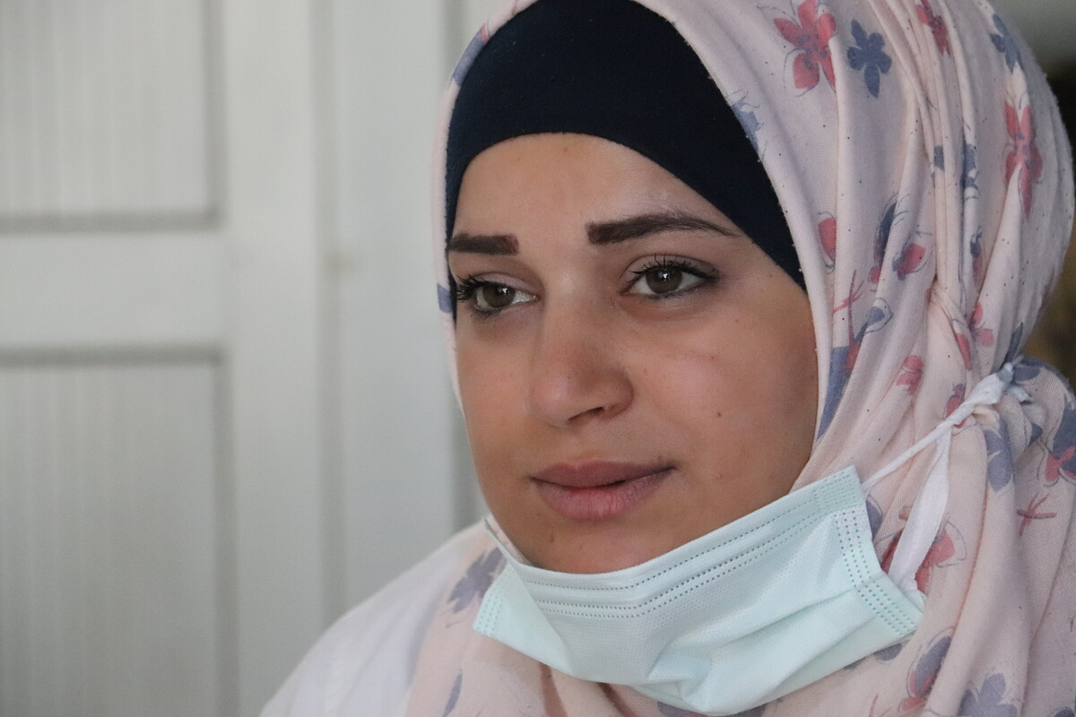 Syrian woman- close up shot of her face